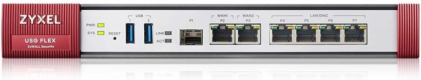 Zyxel ZyWALL Netzwerk-Sicherheit/UTM Firewall Appliance [USGFLEX200] USG FLEX 200 (100 VPN's), USG F
