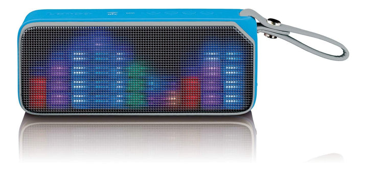 Lenco Bluetooth Lautsprecher BT-191, Tragbarer Stereo, mehrfarbige Lichteffekt, AUX, NFC, spritzwass