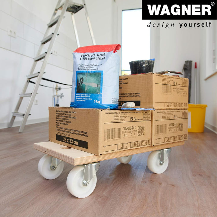 WAGNER Transporthilfe MM 1127 I 59 x 30 cm – ideal für Unhandliches, Geräte & Möbel I Tragkraft 500