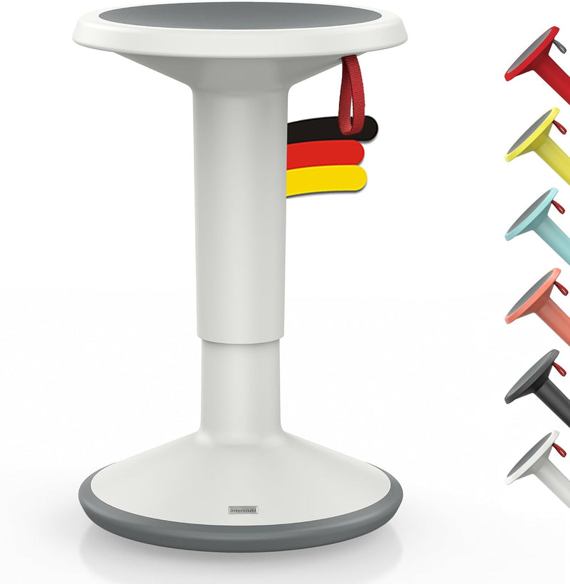 Interstuhl UPis1 - ergonomischer Sitzhocker mit Schwingeffekt - höhenverstellbar - Hocker mit rutsch