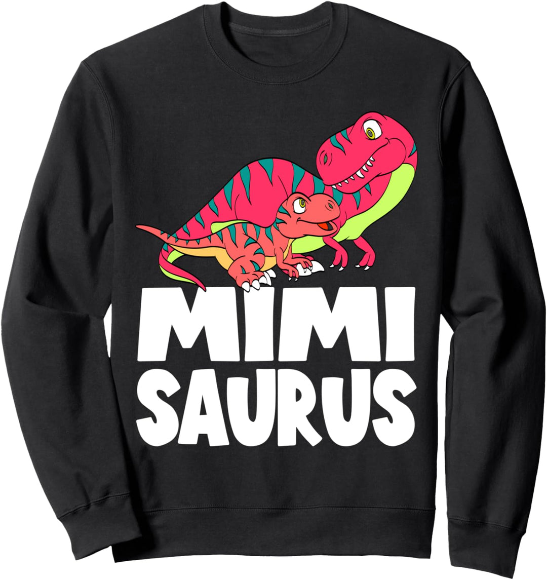 MimiSaurus Dinosaur T-Rex with Baby Mimi Saurus Mother Dino Sweatshirt