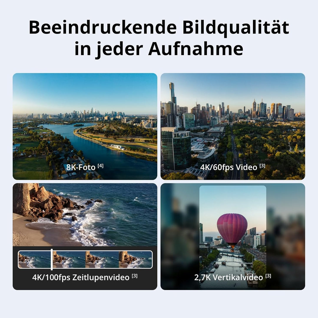 DJI Lito 1 Combo mit zwei Akkus mit DJI RC-N3, Drohne mit 4K Kamera für Einsteiger, Hinderniserkennu