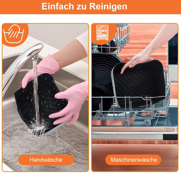 Heissluftfritteuse Zubehör für Ninja 10,4L AF500EU, Airfryer Silikonform für Ninja Foodi Flexdrawer