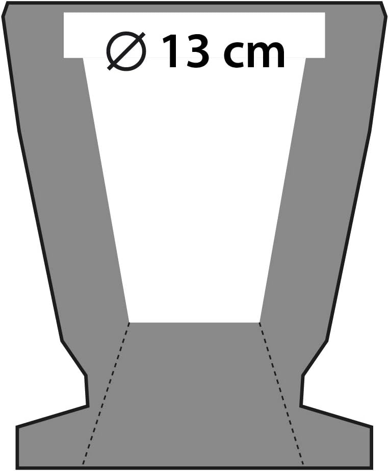 CONCRETTE Blumentopf Blumenkübel Zement-Pflanzkübel Übertopf aus Beton Aphrodite Ø 13 cm | 17 Farben