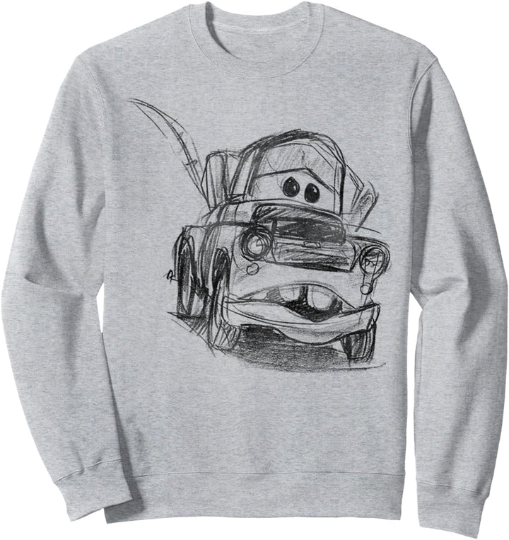 Disney Pixar Cars Mater Illustrated Line Art Sweatshirt