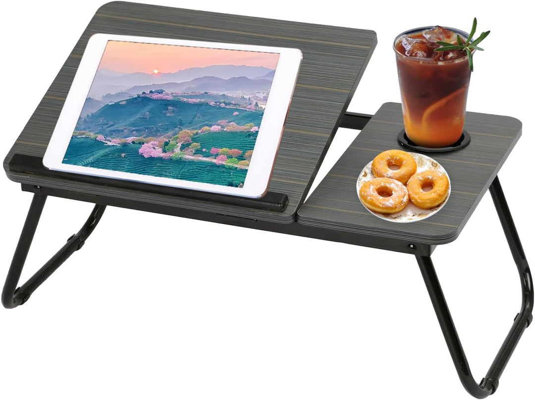Trintion Faltbare Laptoptisch 55x32x25cm Notebooktisch Betttisch Klappbar Notebook Laptop Bett Table