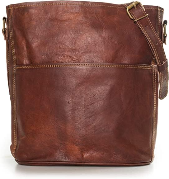 Leabags Leder Handtasche Damen I Premium Echtleder Umhängetasche I Damen Schultertasche I Damentasch