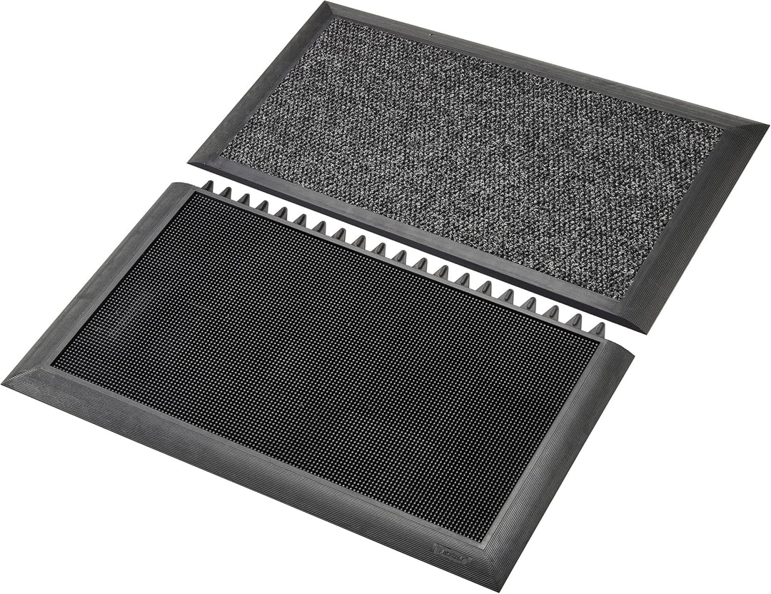 Notrax® Sani-Master™ Desinfizierendes Fussbad mit trocknender Eingangsmatte 91.4cm x 105cm Anthrazit