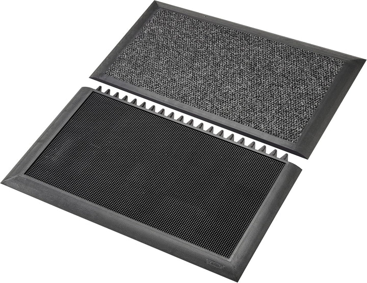 Notrax® Sani-Master™ Desinfizierendes Fussbad mit trocknender Eingangsmatte 91.4cm x 105cm Anthrazit