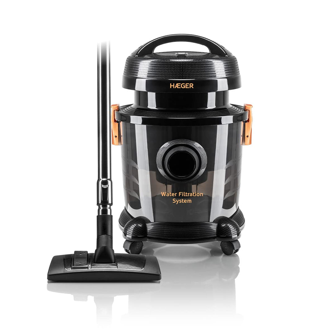 HAEGER AQUACLEAN 1200 Staubsauger mit Wasserfilter, 1200 W, Saugleistung mit Wasserfilter, 9 l Wasse