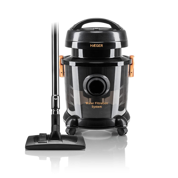 HAEGER AQUACLEAN 1200 Staubsauger mit Wasserfilter, 1200 W, Saugleistung mit Wasserfilter, 9 l Wasse