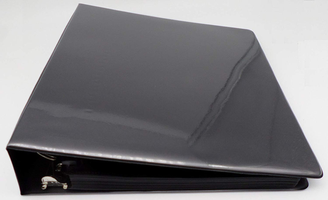 3-Ring Album Black + 50 18-Pocket Pages Black - Sideloading - Sammelalbum + Ordnerseiten - Schwarz -