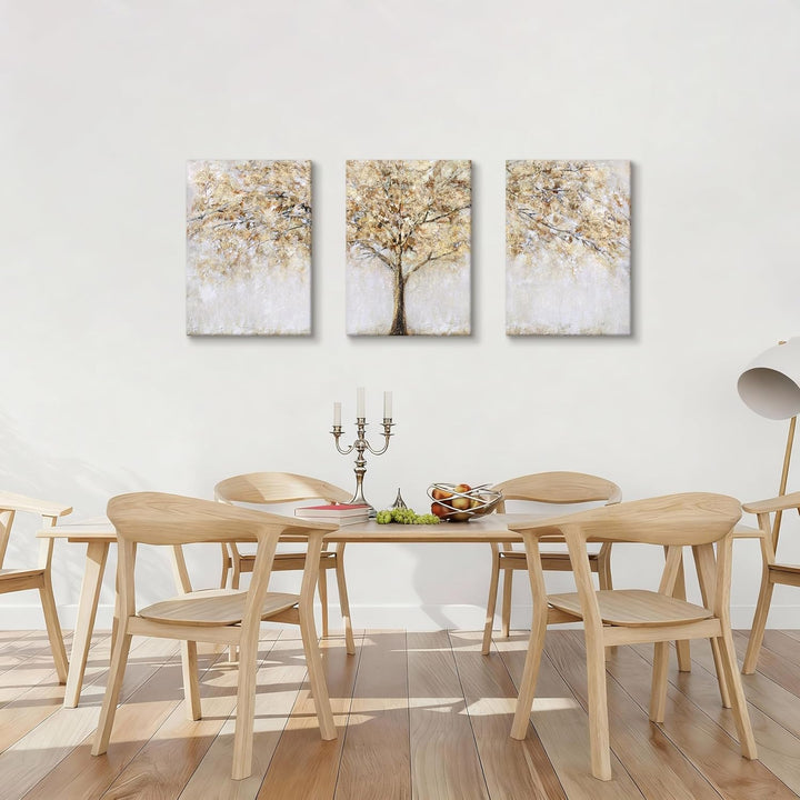 3 Panels Mit Rahmen Leinwand Bilder Abstrakte Baum Bild auf Leinwand Malerei Kunstdrucke Poster Bild