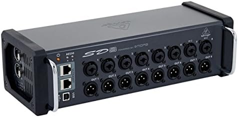 Behringer SD8 I/O Stage Box mit 8 fernsteuerbaren Midas-Vorverstärkern, 8 Ausgängen, AES50-Netzwerk