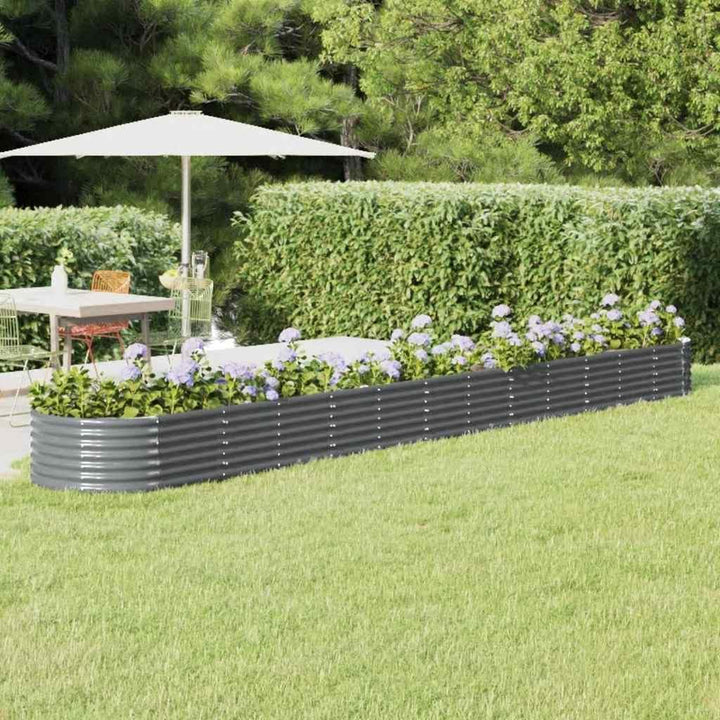 vidaXL Hochbeet, Wetterfestes Hochbeet für Garten Balkon Terrasse, Kräuterhochbeet zum Selber Bauen,