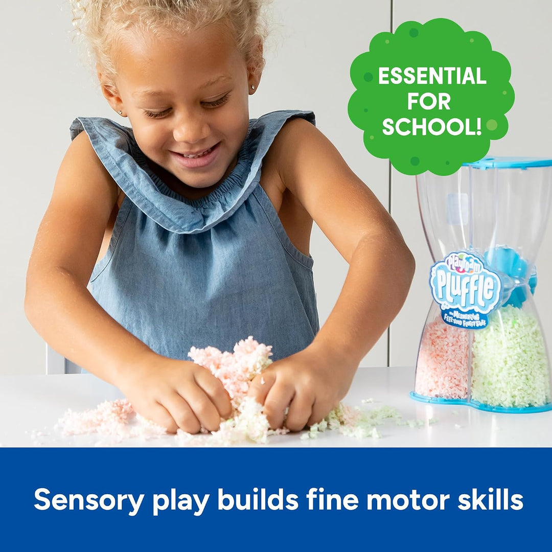 Learning Resources Playfoam Pluffle X-Röhre mit nachtleuchtendem Pluffle, Sensorik-Spielzeug, trockn