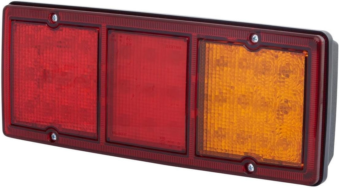 HELLA - Heckleuchte - Valuefit - LED - 12/24V - Anbau/geschraubt - Lichtscheibenfarbe: rot/gelb - St