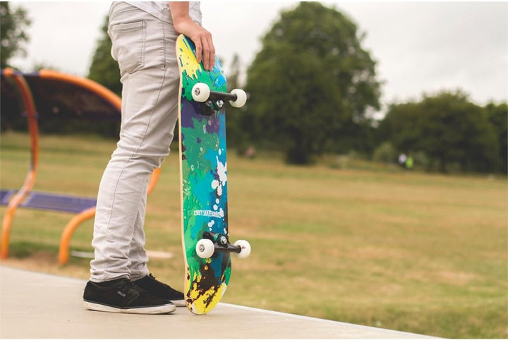 Enuff Splat Skateboard, Unisex, Erwachsene Einheitsgrösse Einheitsgrösse Grün/Blau, Einheitsgrösse G