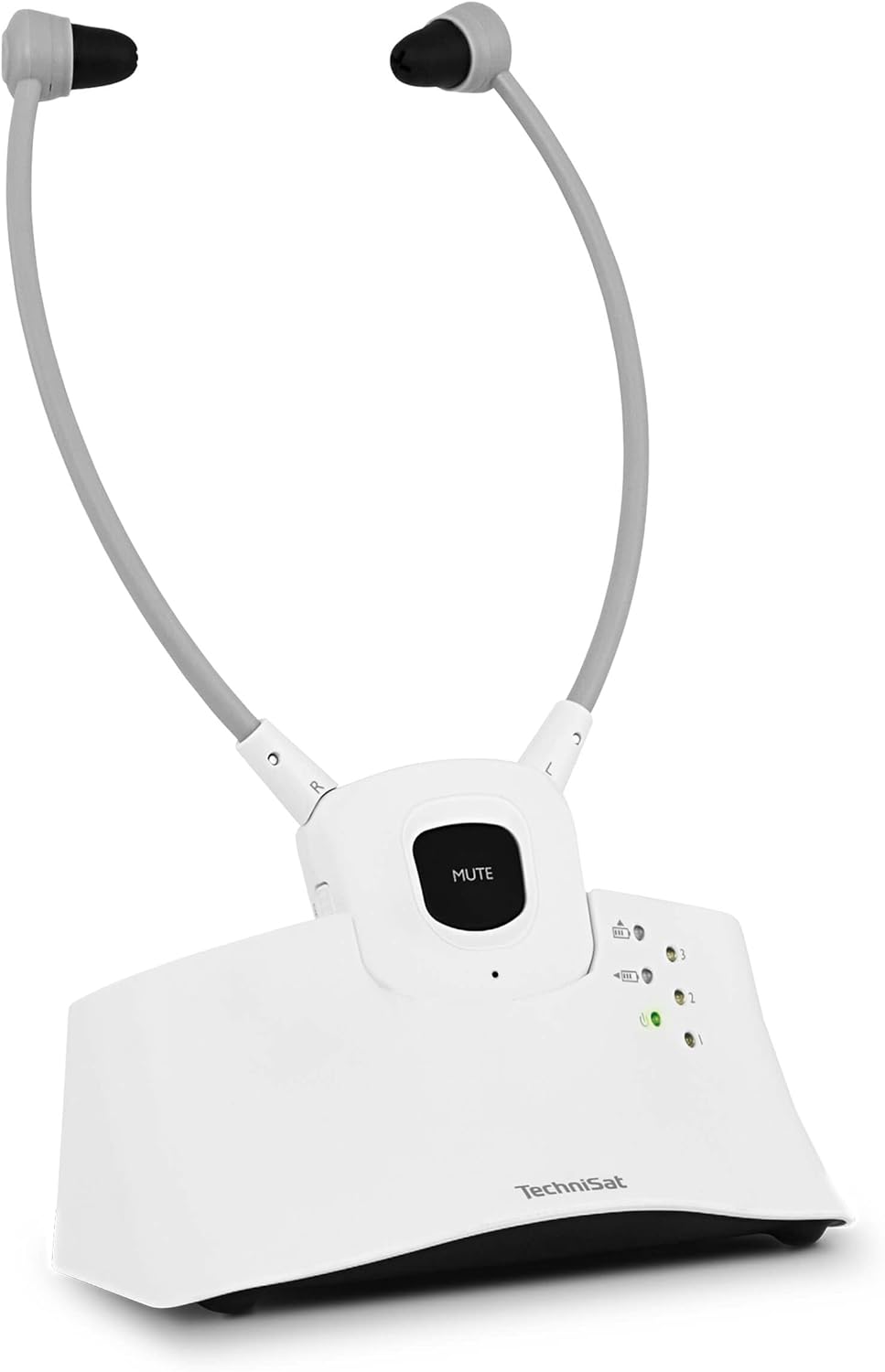 TechniSat STEREOMAN ISI 3 - kabelloser Stereo-Funkkopfhörer für Fernseher und Musikanlagen mit Docki