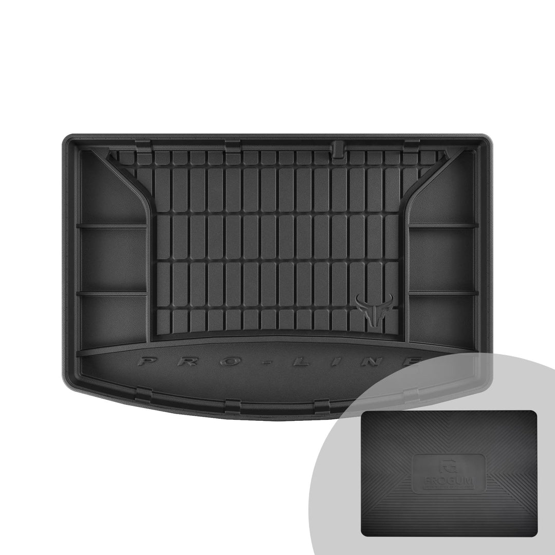 FROGUM ProLine 3D Gummimatte Exklusive Auto Kofferraummatte Kofferraumwanne für Toyota Yaris III Act