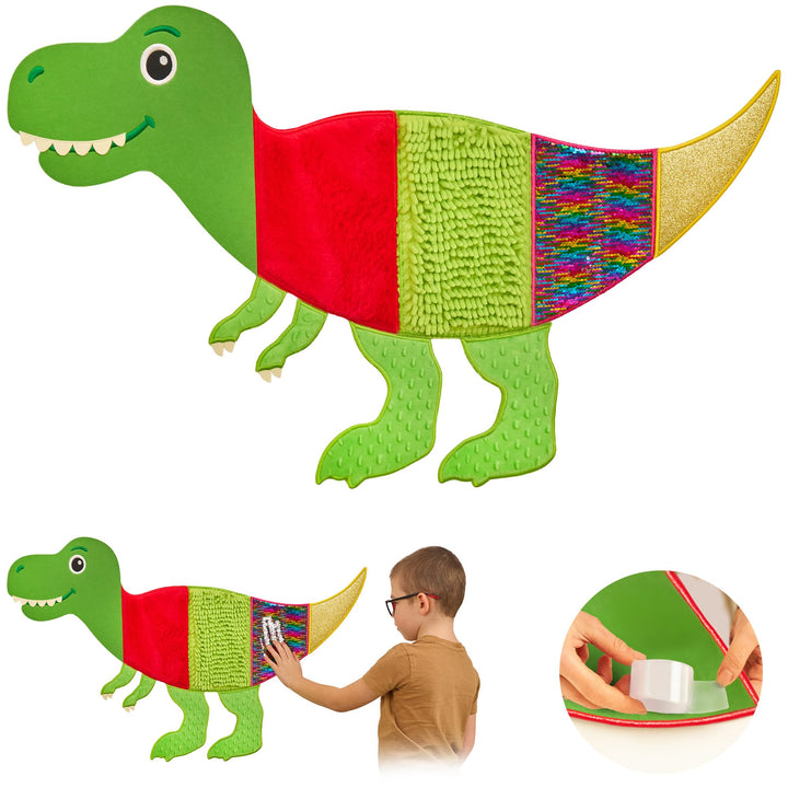 Sensory Wall v4 | Sensory Wall Panel (Caterpillar) T-rex, T-rex