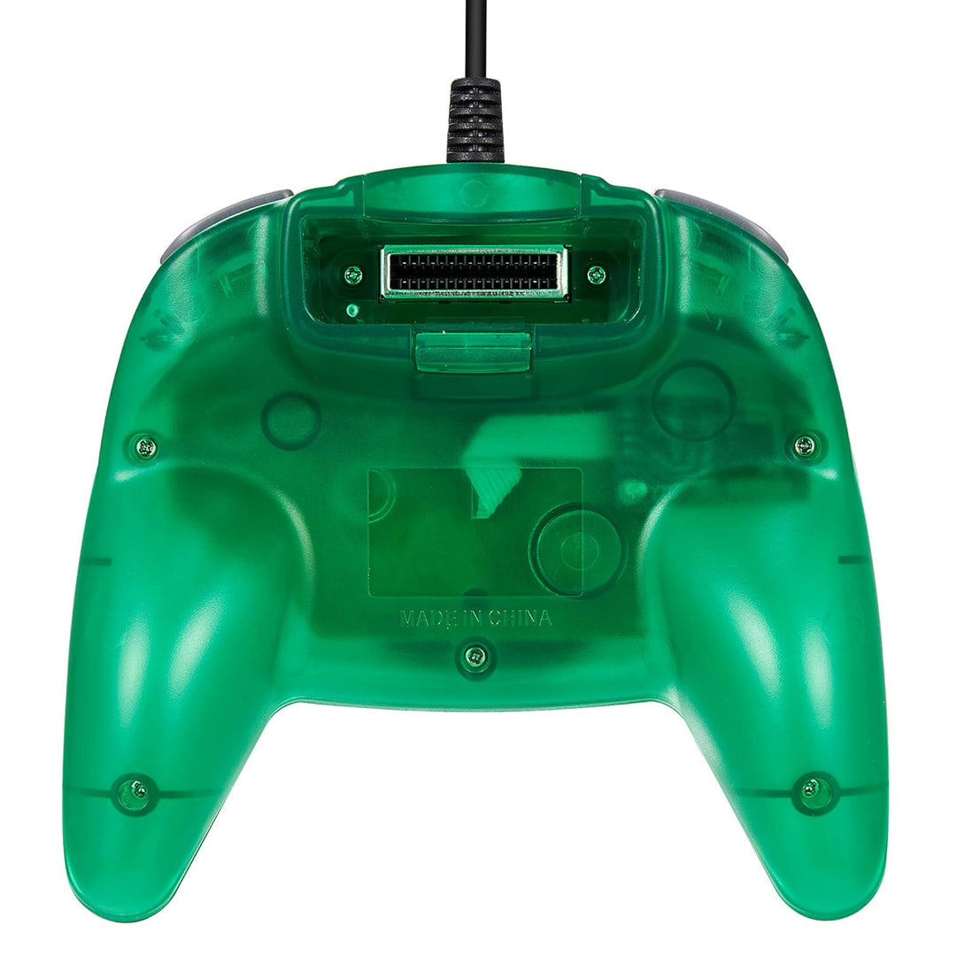miadore 2 Pack N64 Controller Wired Game Pad Joystick Kompatibel mit N64 Console (klares Blau + klar