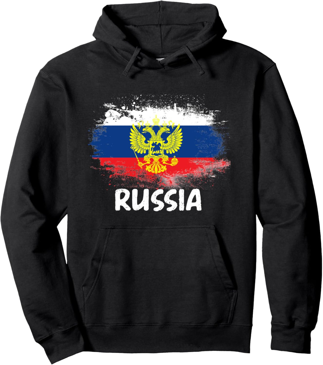 Russland Flagge Russia Fahne Rossia Fan Geschenk Pullover Hoodie