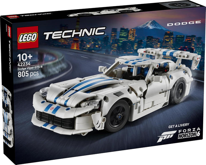 LEGO Technic Dodge Viper GTS-R Sportwagen - Bauset - Rennauto mit Lenkung, V10-Kolbenmotor und aufkl