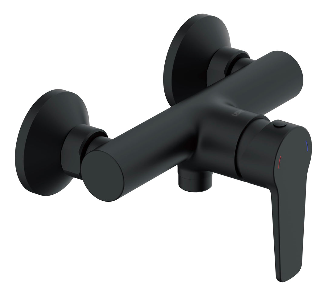 Lenz Brausearmatur MOLA in schwarz-matt – hochwertige und moderne Brausearmatur – mit Anti-Fingerabd