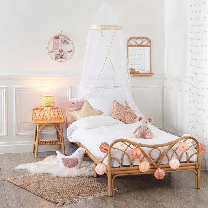 Kinder-Nachttisch - Rattan H. 56 cm - Beige - Atmosphera créateur d'intérieur cm Beige, cm Beige