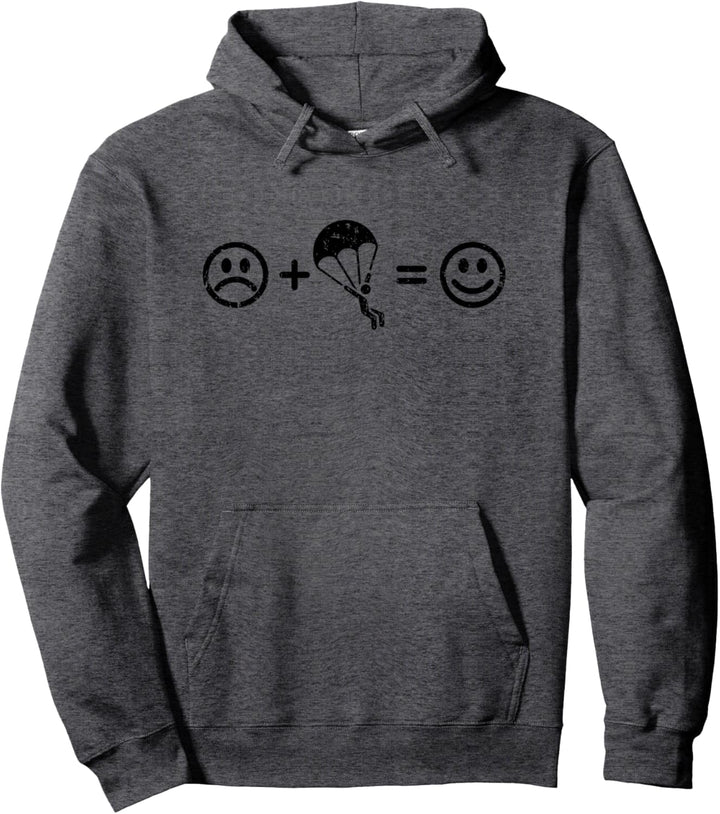 Fallschirmspringen macht glücklich Geschenk Skydiving Lustig Pullover Hoodie
