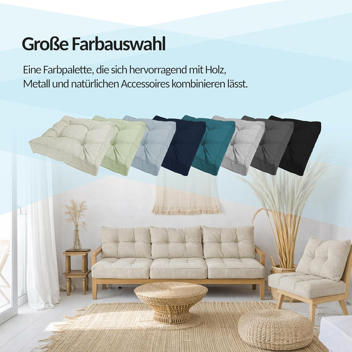 POKAR Loungekissen Sitzkissen Sitzauflagen Stuhl Stuhlkissen für Stuhl Rattanmöbel Gartenmöbel Kisse