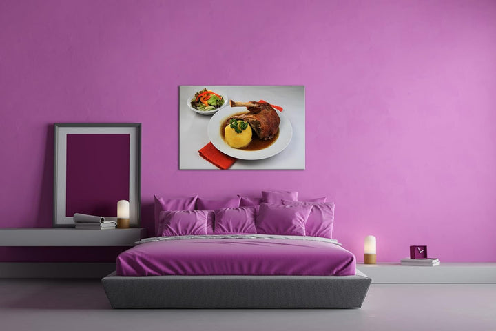 deyoli Putenkeule mit Klössen Format: 80x60 als Leinwandbild, Motiv fertig gerahmt auf Echtholzrahme