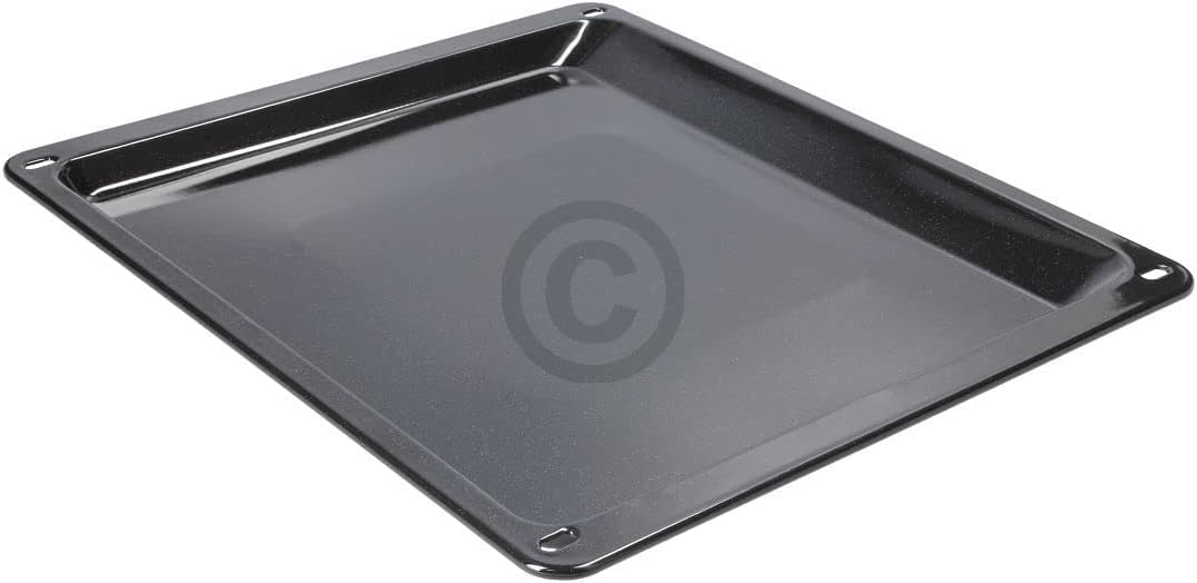 Backblech kompatibel mit Zanussi 3531939233 emailliertes Bleck für Backofen Dampfgarer 422x370x23 mm