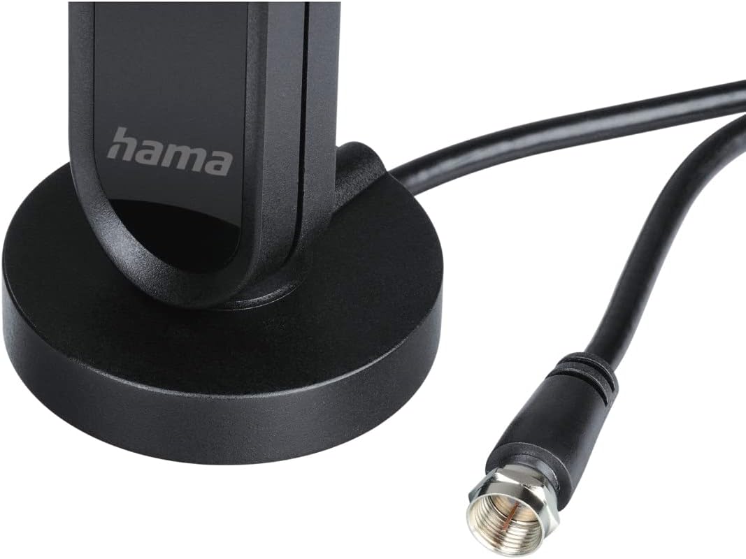 Hama DAB Zimmerantenne für Radio (DABplus, UKW, Digitale Innenantenne mit Verstärker, Aktive Stabant