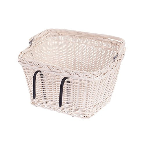 e-wicker24 Fahrradkorb, Korb, beige, 46 x 34 x 28 cm 46 x 34 x 28 cm Beige, 46 x 34 x 28 cm Beige