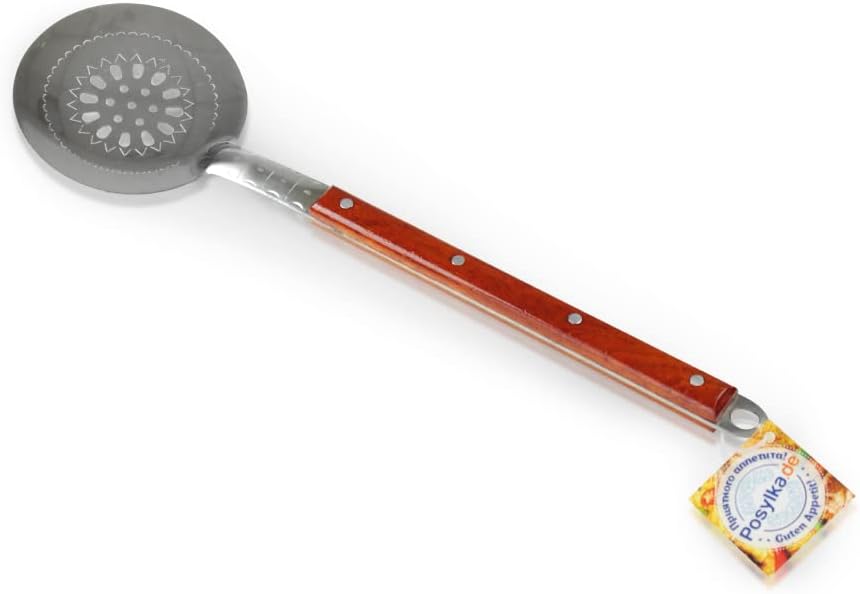 Gusseisen Kazan Uzbekisch 6L Aluminiumdeckel Schaumlöffel für Plov, 40 cm Usbekistan Kochtopf WOK Pl