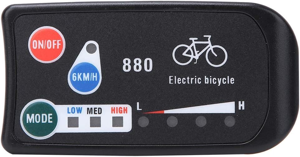 Qcwwy KT LED880 Fahrradmessgerät, Kompaktes, Leichtes Design für Fahrparameter, Einfache Installatio