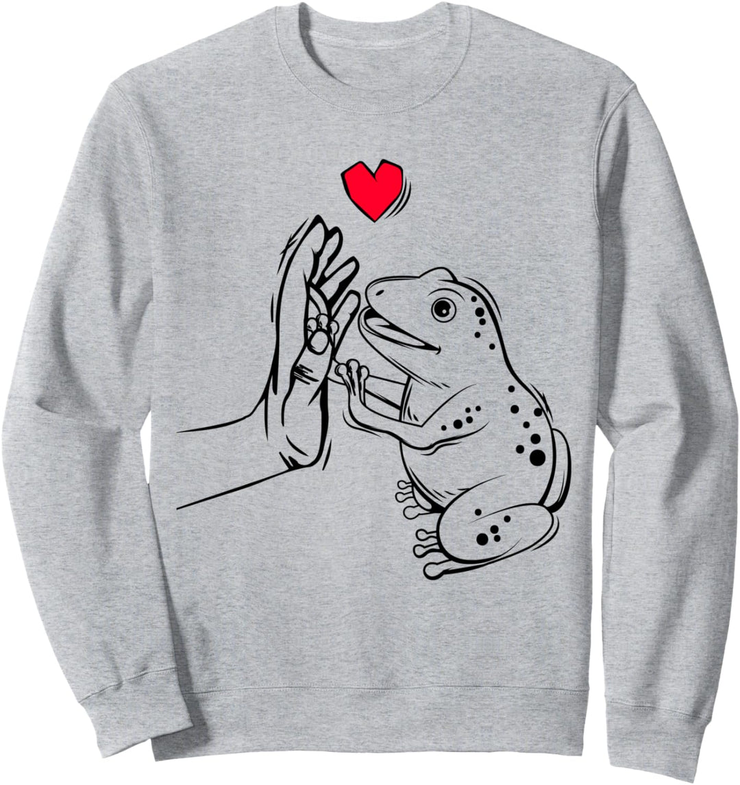 Frosch Liebe Frösche Kinder Mädchen Damen Sweatshirt