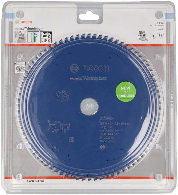 Bosch Accessories 1x Kreissägeblatt Expert for Aluminium (für Aluminium, Sägeblatt Ø 254 x 2,4/1,8 x