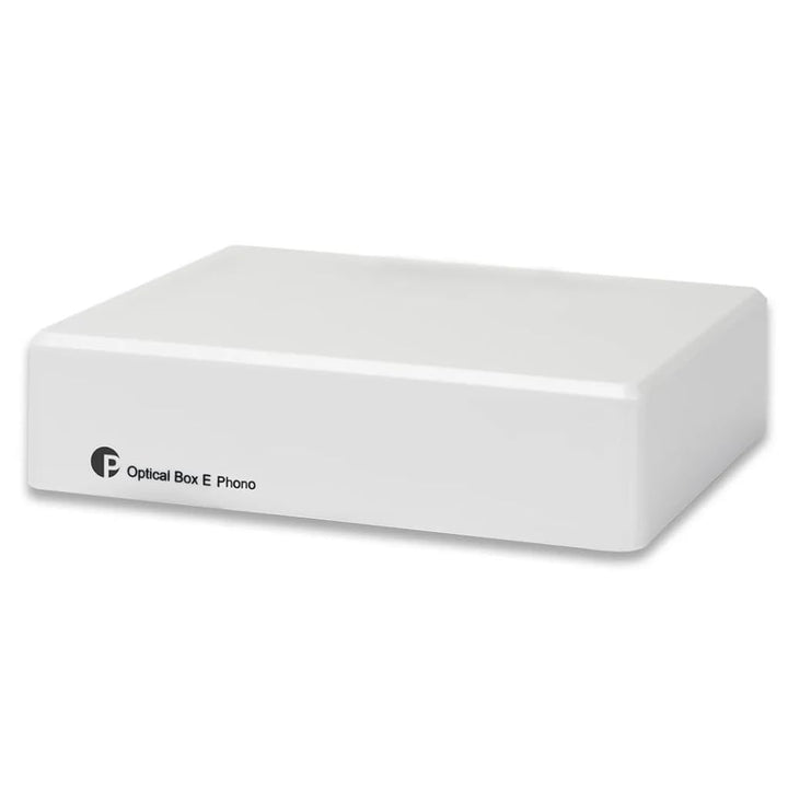 Pro-Ject Optical Box E Phono, Phono Vorverstärker mit A/D Konverter &amp; Line In/Out (Weiss), Weiss