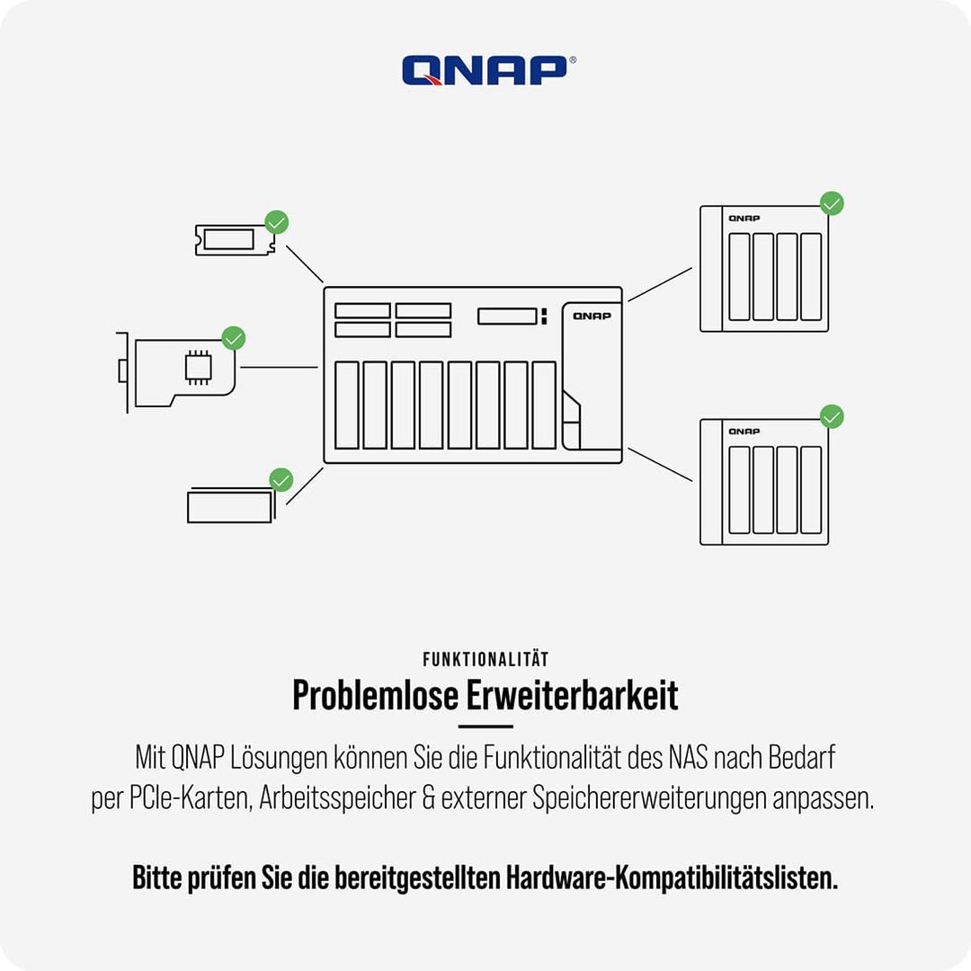 QNAP TS-h3077AFU-R7-64G | 30-Bay 2,5"-inch SATA, All-Flash, Ryzen Pro CPU, 2 x 2.5 GbE + 2 x 10GbE B