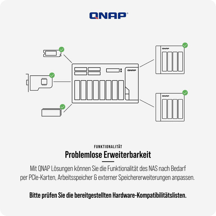 QNAP TS-h3077AFU-R7-64G | 30-Bay 2,5"-inch SATA, All-Flash, Ryzen Pro CPU, 2 x 2.5 GbE + 2 x 10GbE B