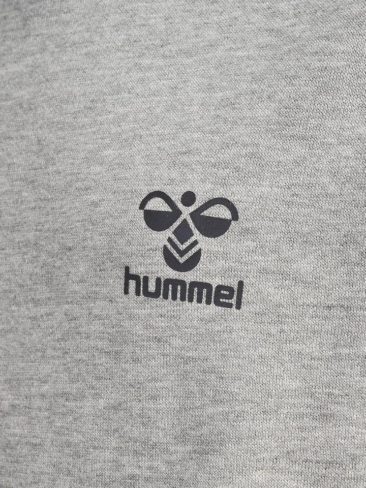 hummel Uni_Kids Hmloffgrid Hoodie Kids Hooded Sweatshirt 128 Grey Melange/Forged Iron, 128 Grey Mela
