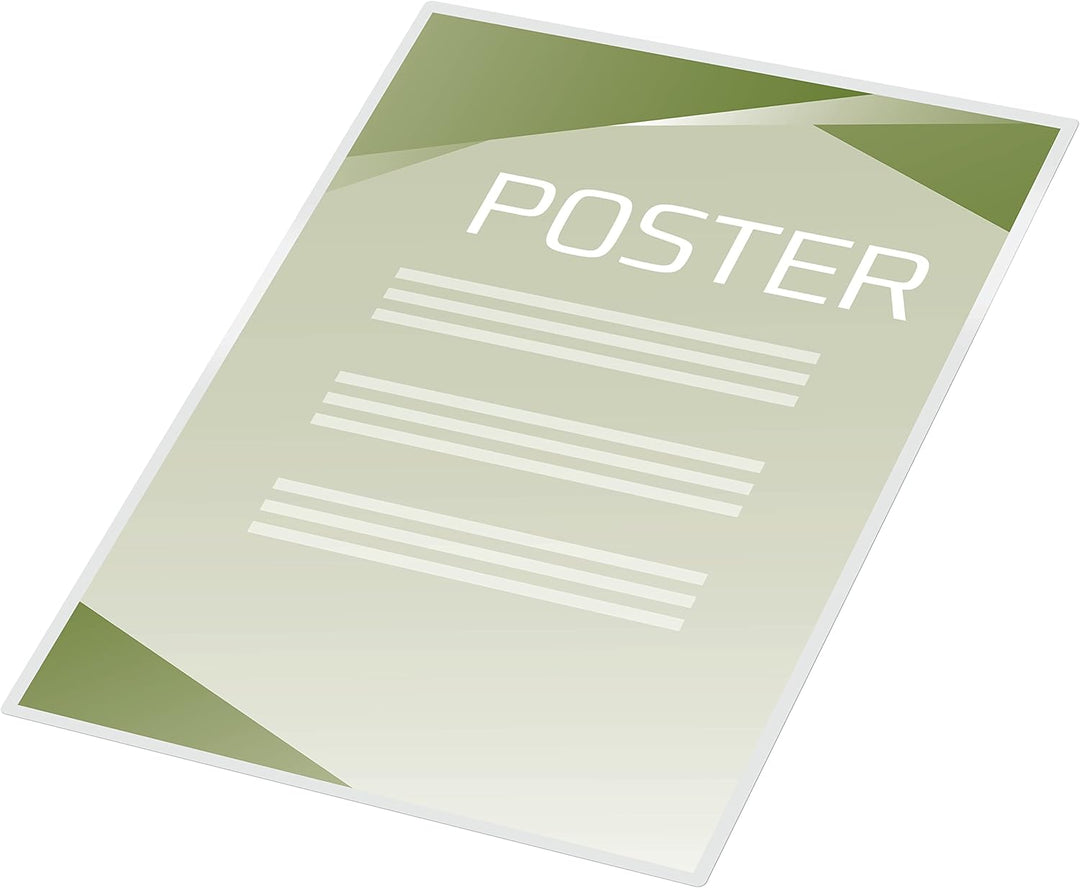 GBC Laminierfolien A2 125 mic, Robuste Laminiertaschen im 100er Pack, Grossformat, Glänzend, Transpa