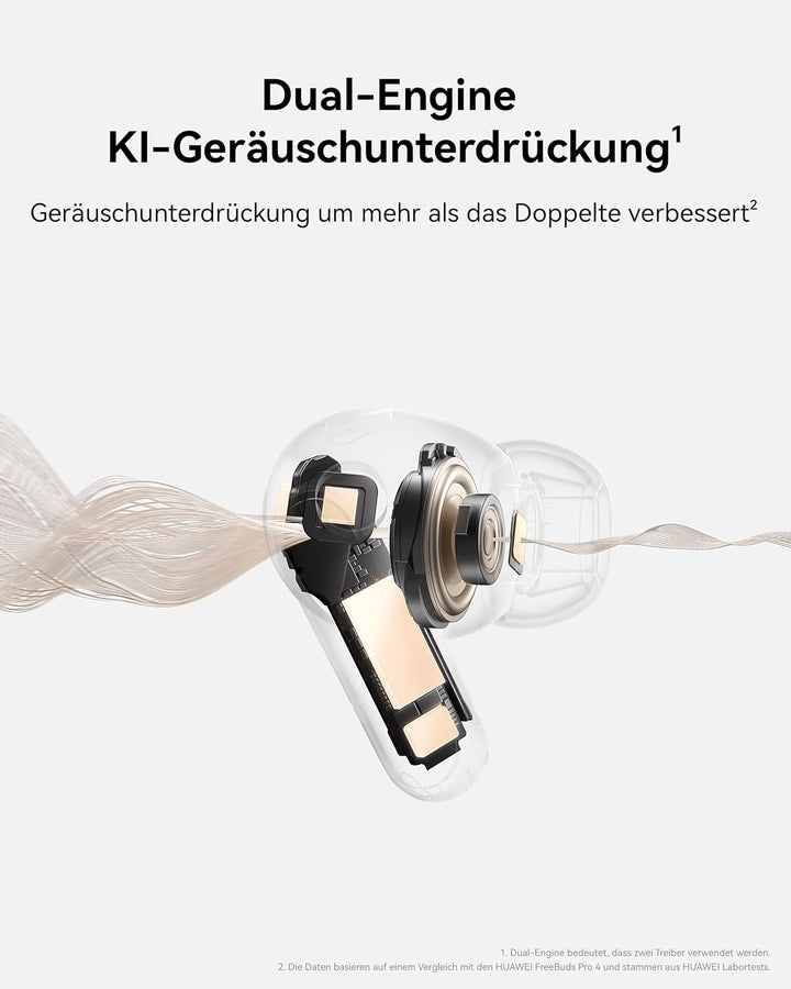 HUAWEI FreeBuds Pro 5 Kabellos Bluetooth Kopfhörer, In Ear Kopfhörer, KI-Geräuschunterdrückung für B