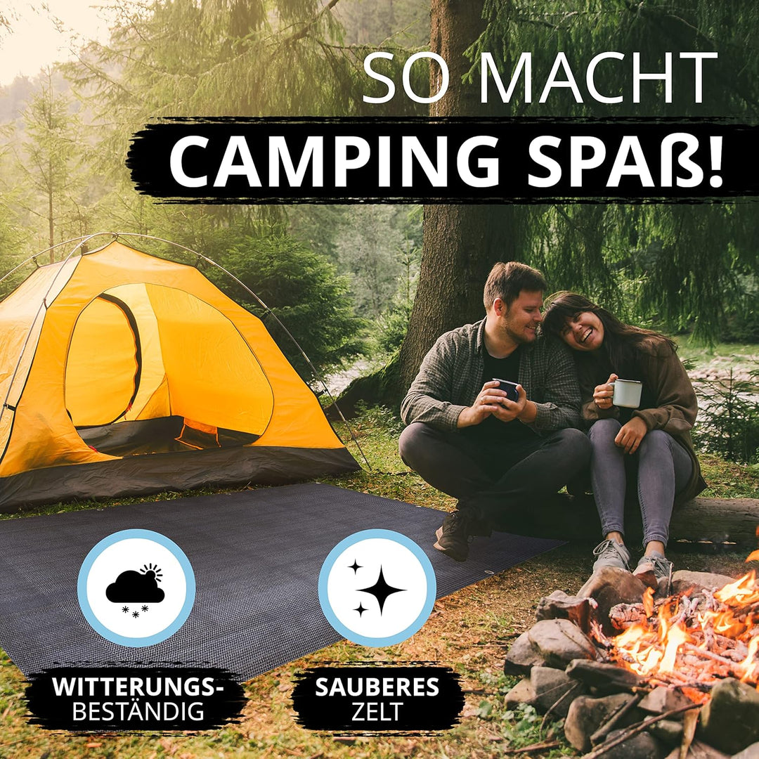 Vorzeltteppich – Markisenteppich – Outdoor-Teppich – wasserfest + wasserdurchlässig – Zeltunterlage