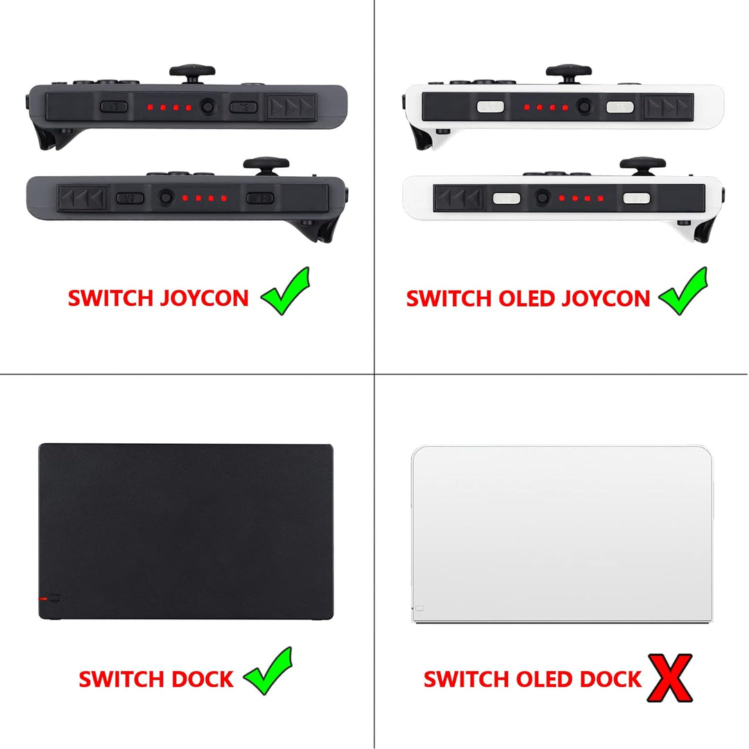 eXtremeRate Firefly LED Tuning Kit Ersatzteile für nintendo Switch Joycons&Switch Dock,NS Joy con SL