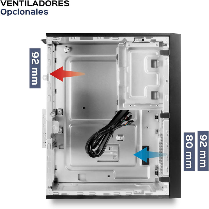 UNYKAch Micro ATX Computergehäuse NUMEN 500 Pro Type C, 17 Liter mit 5 USB-Anschlüssen, kompatibel m