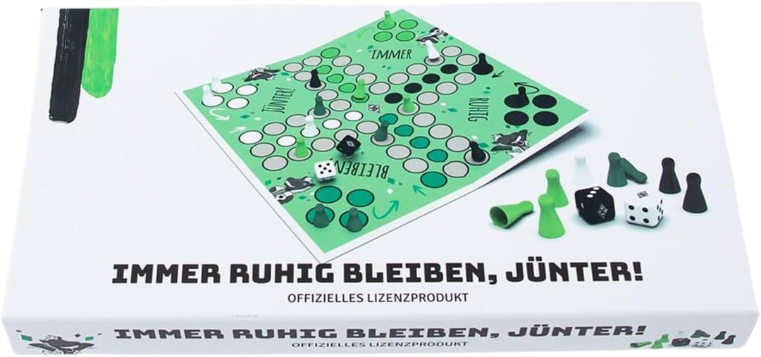 Borussia Mönchengladbach Brettspiel Immer ruhig bleiben, Jünter | Offizieller Fanartikel Fohlenshop